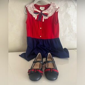 Girl’s Gucci dress and Shoes bundle.